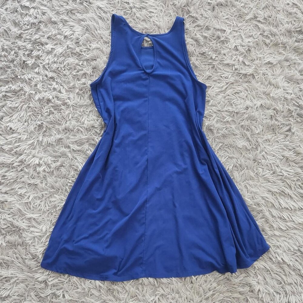 Royal Blue Sleeveless Summer Dress - Picture 3 of 4